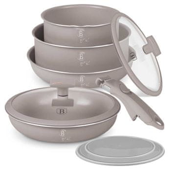 shumee KOMPLET TITANOVE POSODE 9 DELNI BERLINGER HAUS BH-8255 TAUPE