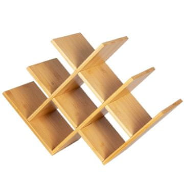 BRUNBESTE BAMBUSOVO STOJALO ZA VINO ZA 8 STEKLENIC 3804