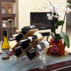 BRUNBESTE BAMBUSOVO STOJALO ZA VINO ZA 8 STEKLENIC 3804