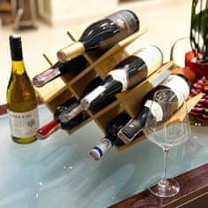BRUNBESTE BAMBUSOVO STOJALO ZA VINO ZA 8 STEKLENIC 3804