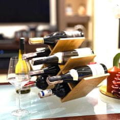 BRUNBESTE BAMBUSOVO STOJALO ZA VINO ZA 8 STEKLENIC 3804