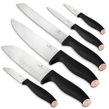 shumee KOMPLET 6 NOŽEV BERLINGER HAUS BH-2949 ČRNE ROŽE