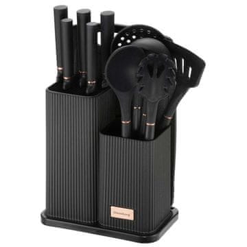 KLAUSBERG KLAUSBERG KB-7835 KOMPLET NOŽEV IN KUHINJSKIH PRIBOROV Z DESKOJ V STOJALU