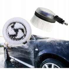 shumee HydroBrush Pro360 - Vrtljiva krtača za tlačne čistilce | Hitri priključek | Mehke ščetine | Za avtomobile, okna in fasade | 1/4"" QC priključek