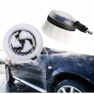 shumee HydroBrush Pro360 - Vrtljiva krtača za tlačne čistilce | Hitri priključek | Mehke ščetine | Za avtomobile, okna in fasade | 1/4"" QC priključek