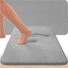 Camerazar Protip slipping kopalni preproga, svetlo siva pena, 40 x 60 cm