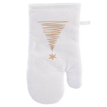 shumee Bombažna rokavica za pečico z magnetom BOŽIČNO DREVO 32,5 cm