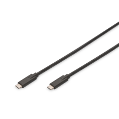 shumee Digitus | USB-C kabel | Moški | 24-pinski USB-C | Moški | 24-pinski USB-C | Črna | 1 m
