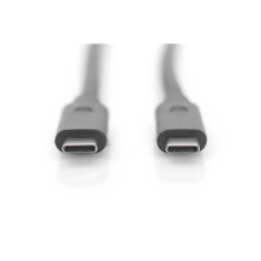 shumee Digitus | USB-C kabel | Moški | 24-pinski USB-C | Moški | 24-pinski USB-C | Črna | 1 m
