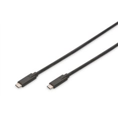 shumee Digitus | USB-C kabel | Moški | 24-pinski USB-C | Moški | 24-pinski USB-C | Črna | 1 m