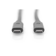 shumee Digitus | USB-C kabel | Moški | 24-pinski USB-C | Moški | 24-pinski USB-C | Črna | 1 m