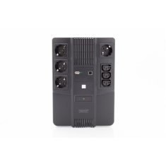 shumee Digitus | UPS večnamenski | UPS večnamenski, 600VA/360W, LED 12V/7Ah x1, 4x CEE 7/7, 3x IEC C13, USB, RJ45 | 600 VA | 360 W