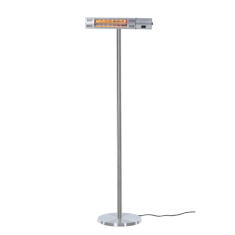 shumee SUNRED | Radiator | RD-SILVER-2000S, Ultra stoječi | Infrardeči | 2000 W | Število stopenj moči | Primerno za prostore do 1000 m² | Srebrna | IP54