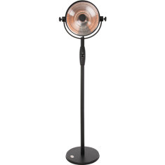 shumee SUNRED | Radiator | RSS16, Retro Svetel stoječi | Infrardeči | 2100 W | Število stopenj moči | Primerno za prostore do 1000 m² | Črna | IP54