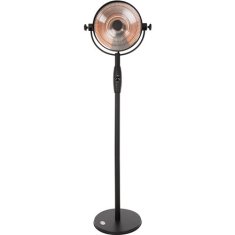 shumee SUNRED | Radiator | RSS16, Retro Svetel stoječi | Infrardeči | 2100 W | Število stopenj moči | Primerno za prostore do 1000 m² | Črna | IP54
