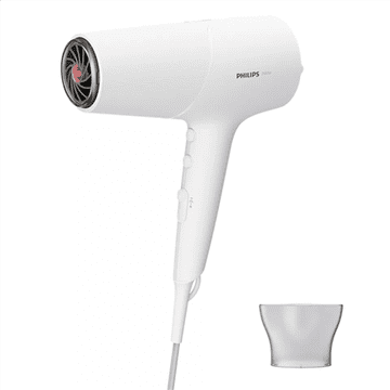 shumee Philips | Sušilnik za lase | BHD500/00 | 2100 W | 3 temperaturne nastavitve | Funkcija ionov | Bela