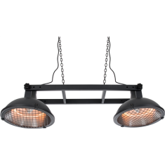 shumee SUNRED | Grelec | IND-3000H, Indus II Bright Stenski | Infrardeči | 3000 W | Število stopenj moči | Primerno za prostore do 1000 m² | Črna | IP44