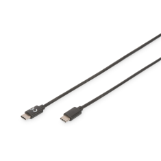 shumee Digitus | USB-C kabel | Moški | 24-pinski USB-C | Moški | Črn | 24-pinski USB-C | 1 m