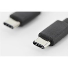 shumee Digitus | USB-C kabel | Moški | 24-pinski USB-C | Moški | Črn | 24-pinski USB-C | 1 m