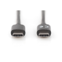 shumee Digitus | USB-C kabel | Moški | 24-pinski USB-C | Moški | Črn | 24-pinski USB-C | 1 m