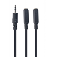shumee Cablexpert | Avdio razdelilnik | Ženski | Mini stereo 3,5 mm | Mini stereo 3,5 mm | Črna