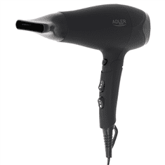 shumee Adler | Sušilnik za lase | AD 2267 | 2100 W | 3 temperaturne nastavitve | Difuzor | Črna