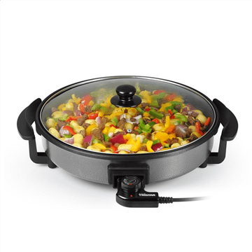 Tristar Tristar | PZ-2964 | Večnamenska ponev za žar | Žar | Premer 40 cm | 1500 W | Pokrov priložen | Fiksni ročaj | Črna | Premer cm