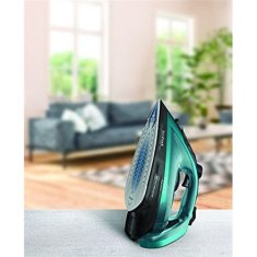 shumee TEFAL | FV6832E0 | Parni likalnik | 2800 W | Prostornina rezervoarja za vodo 270 ml | Neprekinjen izpust pare 50 g/min | Izpust pare 260 g/min | Črna/modra