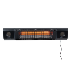 shumee SUNRED | Grelec | SOUND-2000W, Sun and Sound Ultra Wall | Infrardeči | 2000 W | Število stopenj moči | Primerno za prostore do 1000 m² | Črna | IP54