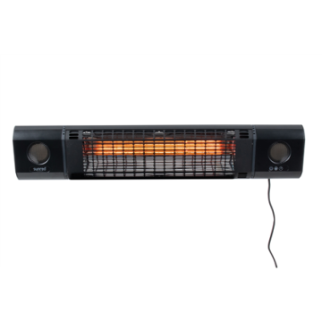 shumee SUNRED | Grelec | SOUND-2000W, Sun and Sound Ultra Wall | Infrardeči | 2000 W | Število stopenj moči | Primerno za prostore do 1000 m² | Črna | IP54
