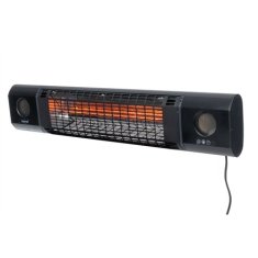 shumee SUNRED | Grelec | SOUND-2000W, Sun and Sound Ultra Wall | Infrardeči | 2000 W | Število stopenj moči | Primerno za prostore do 1000 m² | Črna | IP54