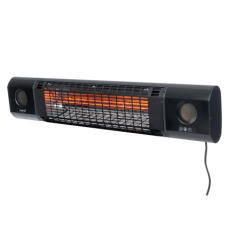 shumee SUNRED | Grelec | SOUND-2000W, Sun and Sound Ultra Wall | Infrardeči | 2000 W | Število stopenj moči | Primerno za prostore do 1000 m² | Črna | IP54
