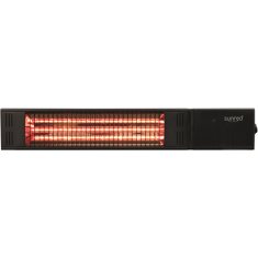shumee SUNRED | Grelec | RDS-15W-B, Fortuna stenski | Infrardeči | 1500 W | Število stopenj moči | Primerno za prostore do 1000 m² | Črna | IP55