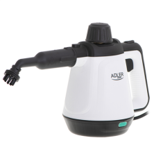 shumee Adler | AD 7038 | Parni čistilec | Moč 1200 W | Tlak pare 3,5 bara | Prostornina rezervoarja za vodo 0,45 l | Bela/črna