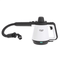 shumee Adler | AD 7038 | Parni čistilec | Moč 1200 W | Tlak pare 3,5 bara | Prostornina rezervoarja za vodo 0,45 l | Bela/črna