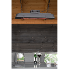shumee SUNRED | Radiator | RD-DARK-VIN25H, Temno vintage stenski | Infrardeči | 2500 W | Črna | IP44