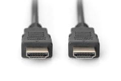 shumee Digitus | HDMI visoke hitrosti z Ethernetom | Moški | 19-pinski HDMI tip A | Moški | 19-pinski HDMI tip A | 3 m | Črna