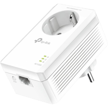 shumee TP-LINK | AV1000 Gigabit Passthrough Powerline adapter | TL-PA7017P | 1000 Mbit/s | Vrata Ethernet LAN (RJ-45): 1 | Brez Wi-Fi-ja | Dodatna vtičnica