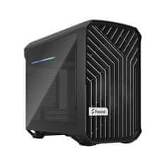 shumee Fractal Design | Torrent Nano TG temno zatemnjeno | Stransko okno | Črna | Napajalnik priložen | ATX