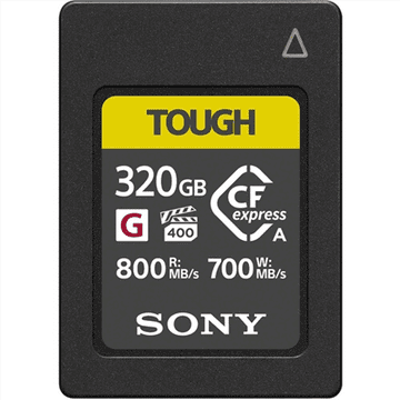 shumee Pomnilniška kartica Sony CEA-G serije CF-express tipa A s kapaciteto 320 GB Sony | Serija CEA-G | Pomnilniška kartica CF-express tipa A | 320 GB | CF-express | Razred bliskovnega pomnilnika