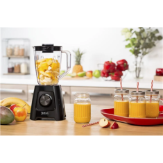 shumee TEFAL | Mešalnik | BL420838 BlendForce | Namizni | 600 W | Material posode: Plastika | Prostornina posode: 1,25 l | Drobljenje ledu | Črna
