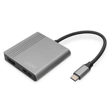 shumee Digitus video adapter kabel | 19-pinski HDMI tip A | ženski | 24-pinski USB-C | moški | vesoljsko siv