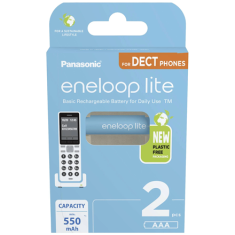 shumee Panasonic | AAA | 550 mAh | 2 kosa | ENELOOP Lite BK-4LCCE/2DE