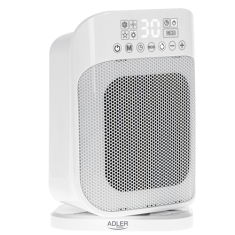 shumee Adler | Radiator z daljinskim upravljalnikom | AD 7727 | Keramičen | 1500 W | Število stopenj moči 2 | Primerno za prostore do 15 m² | Bela