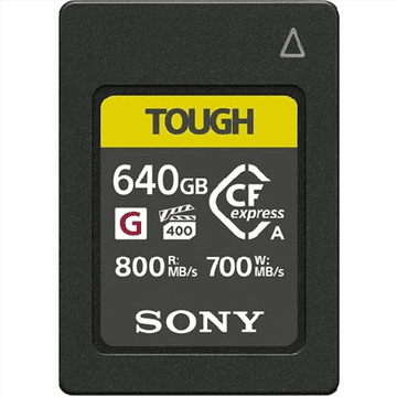 shumee Sonyjeva pomnilniška kartica CF-express tipa A s kapaciteto 640 GB, serija CEA-G Sony | Serija CEA-G | Pomnilniška kartica CF-express tipa A | 640 GB | CF-express | Razred bliskovnega pomnilnika