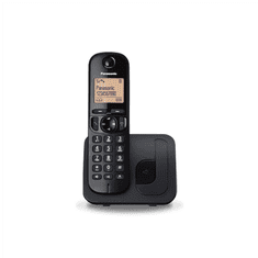 shumee Panasonic | Brezžični | KX-TGC210FXB | Vgrajen zaslon | ID klicatelja | Črna | Kapaciteta imenika 50 vnosov | Zvočnik