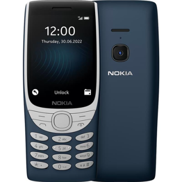 shumee Nokia | 8210 | Modra | 2,8"" | TFT LCD | Unisoc | T107 | Notranji RAM 0,048 GB | 0,128 GB | microSDHC | Dvojna SIM | Nano-SIM | 4G | Glavna kamera 0,3 MP | Druga kamera MP | 1450 mAh