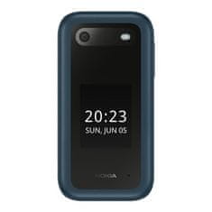 shumee Nokia | 2660 Flip | Modra | 2,8" | TFT LCD | 240 x 320 | Unisoc | 0,128 GB | Dvojna SIM | Nano-SIM | Da | Glavna kamera 0,3 MP | Dodatna kamera 1 MP | 1450 mAh | Bluetooth | 4.2