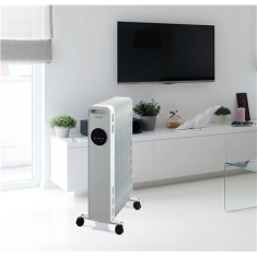 shumee Gorenje | Radiator | OR2000E | Oljni radiator | 2000 W | Število stopenj moči | Primerno za prostore do 15 m² | Bela | Ni primerno