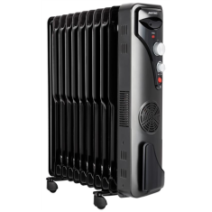 shumee MPM | Električni grelec | MUG-21 | Oljni radiator | 2500 W | Število stopenj moči 3 | Primerno za prostore do m² | Črna